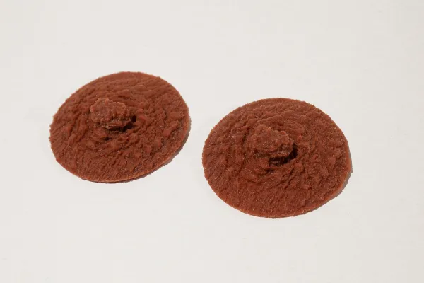 Silikon Brustwarzen - Echtabdruck - braun